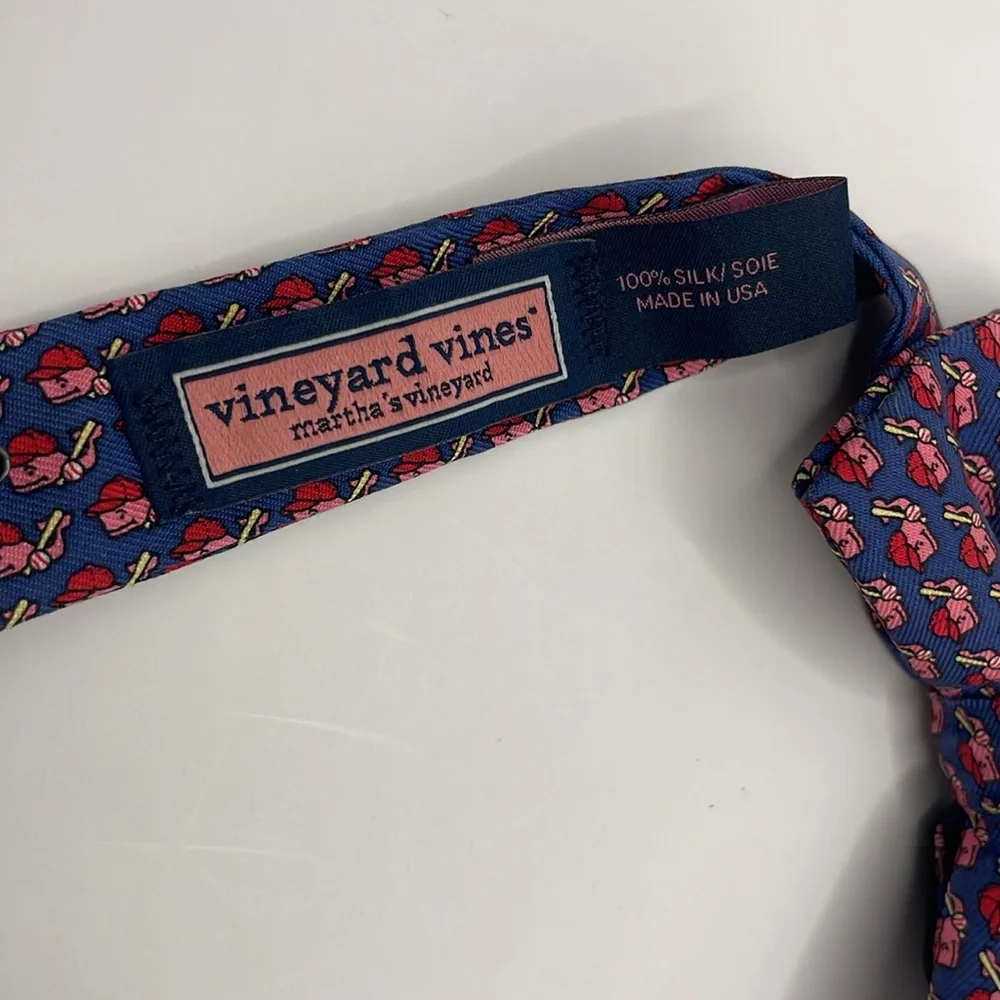 Vineyard Vines Baseball Whale Bow Tie